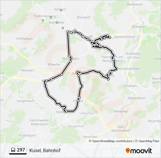 297 Bus Line Map
