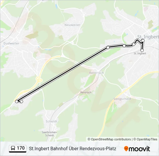 170 Bus Line Map