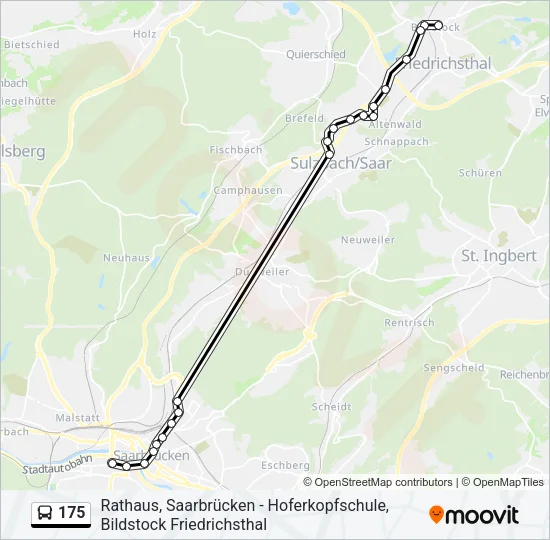 175 Bus Line Map