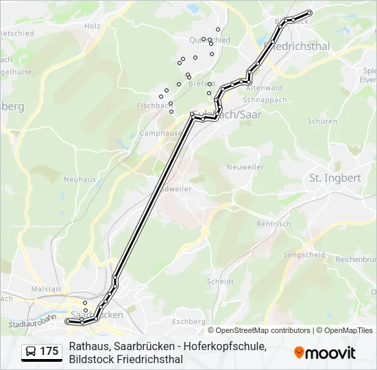 175 Bus Line Map