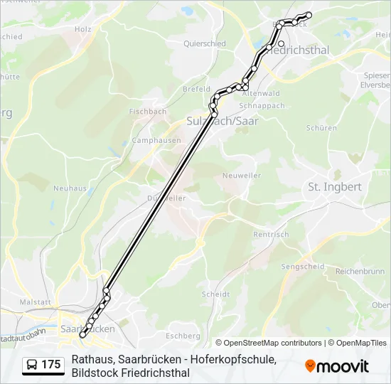 175 Bus Line Map