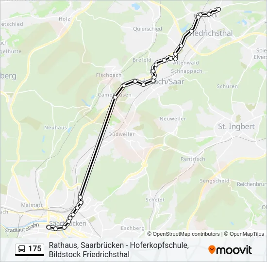 175 Bus Line Map