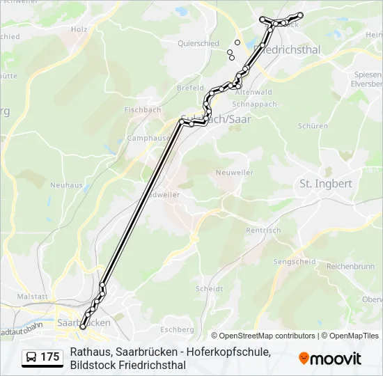 175 Bus Line Map