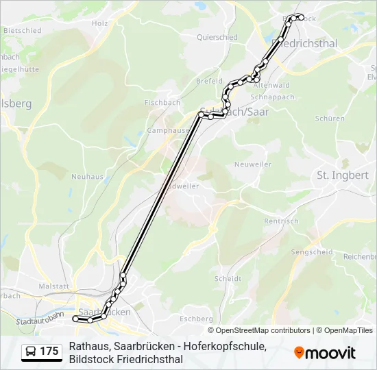 175 Bus Line Map