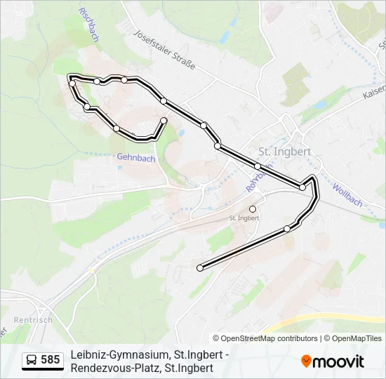 585 Bus Line Map