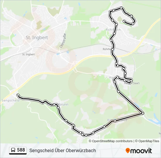 588 Bus Line Map