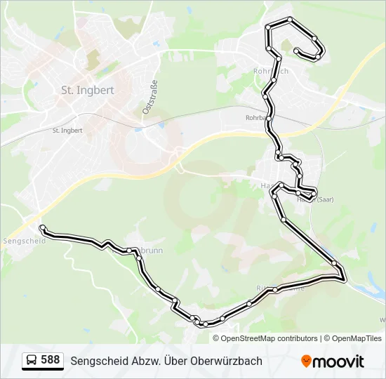 588 Bus Line Map