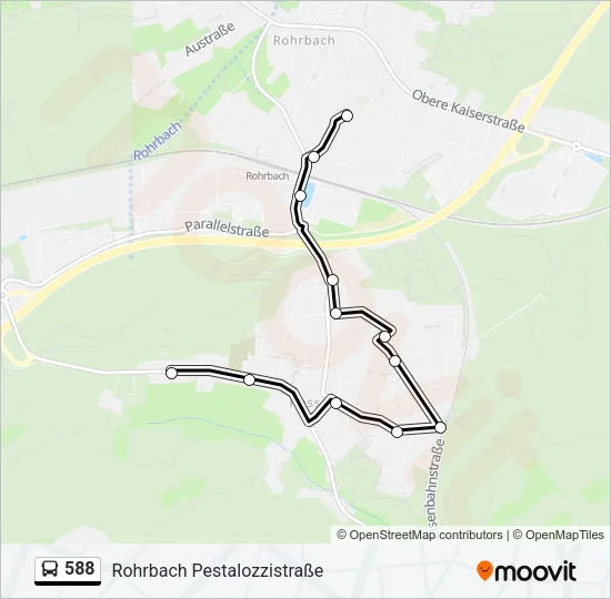 588 Bus Line Map