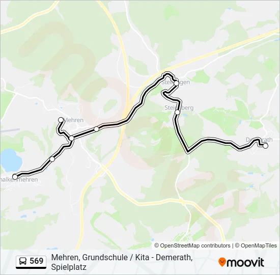 569 Bus Line Map