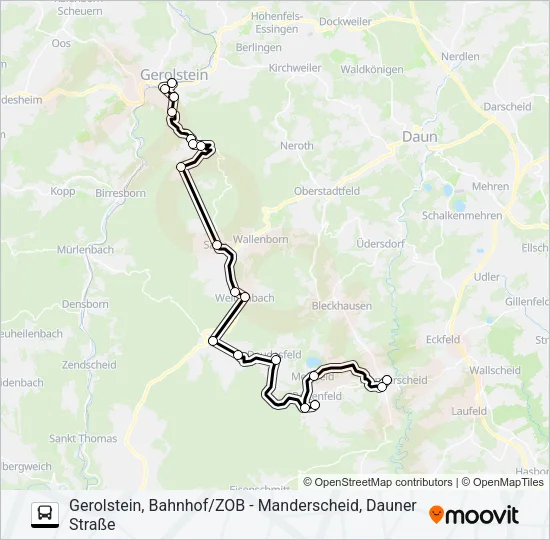 533 RUFBUS Bus Line Map