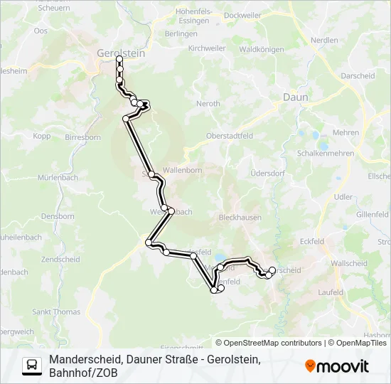 533 RUFBUS Bus Line Map