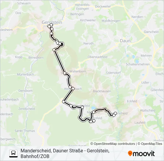 533 RUFBUS Bus Line Map