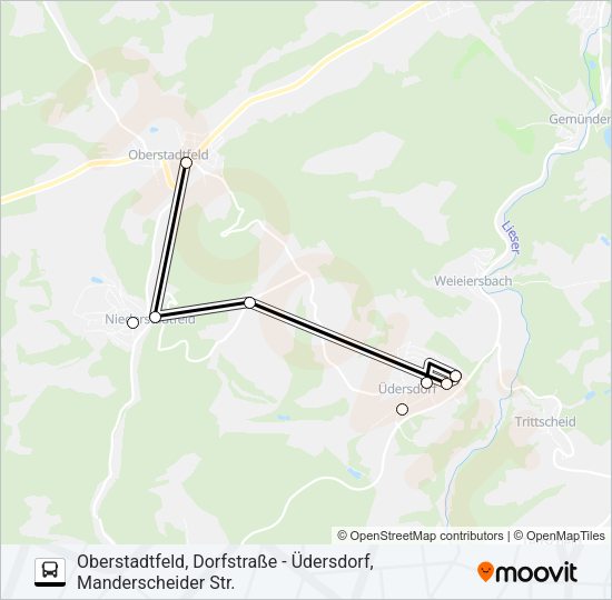 551 RUFBUS Bus Line Map