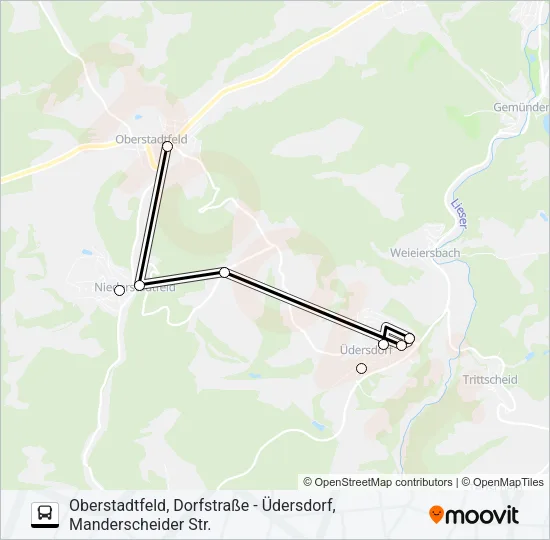 551 RUFBUS Bus Line Map