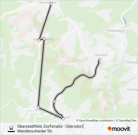 551 RUFBUS Bus Line Map