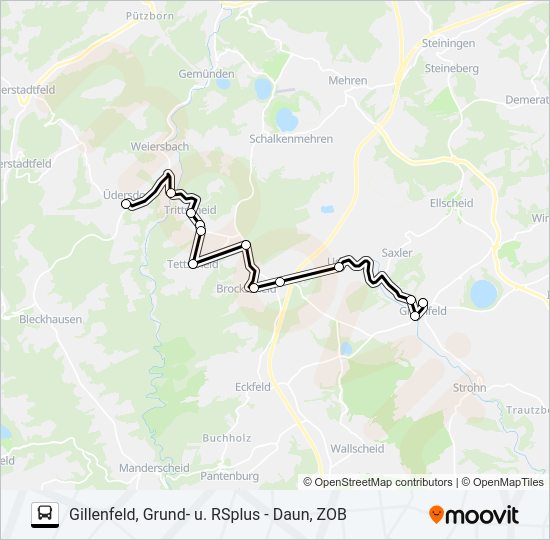 561 RUFBUS Bus Line Map