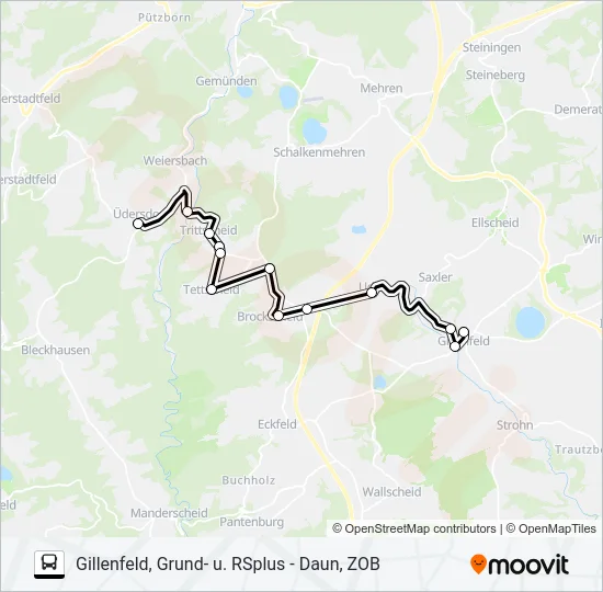 561 RUFBUS Bus Line Map