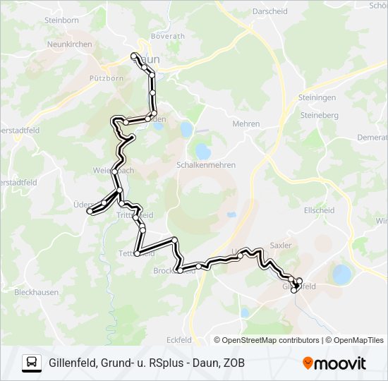 561 RUFBUS Bus Line Map