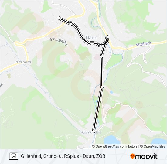 561 RUFBUS Bus Line Map
