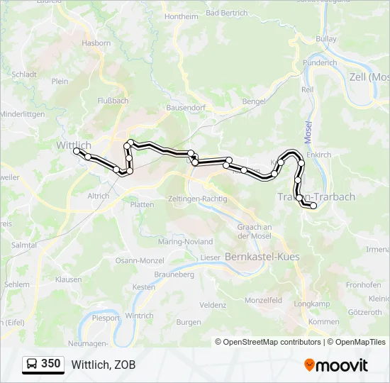 350 Bus Line Map