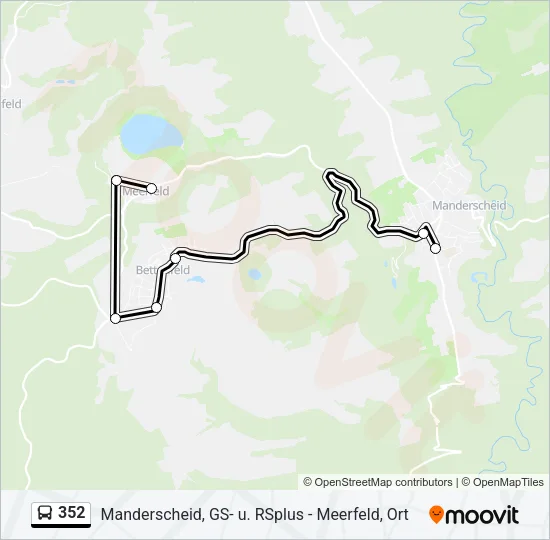 352 Bus Line Map