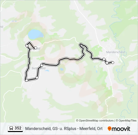 352 Bus Line Map