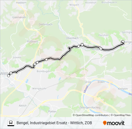355 RUFBUS Bus Line Map