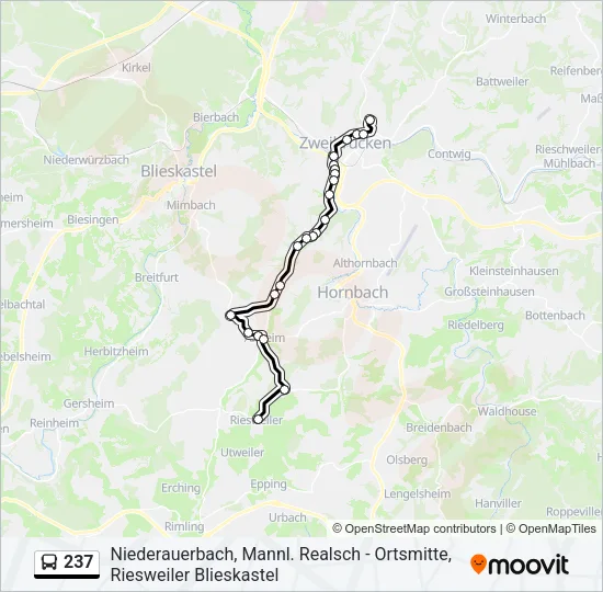 237 Bus Line Map