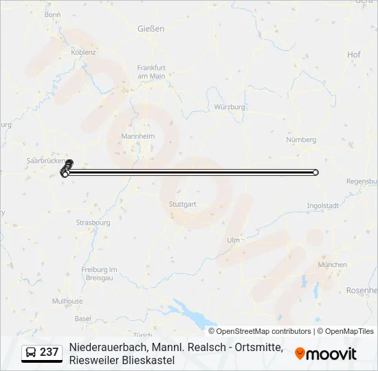 237 Bus Line Map