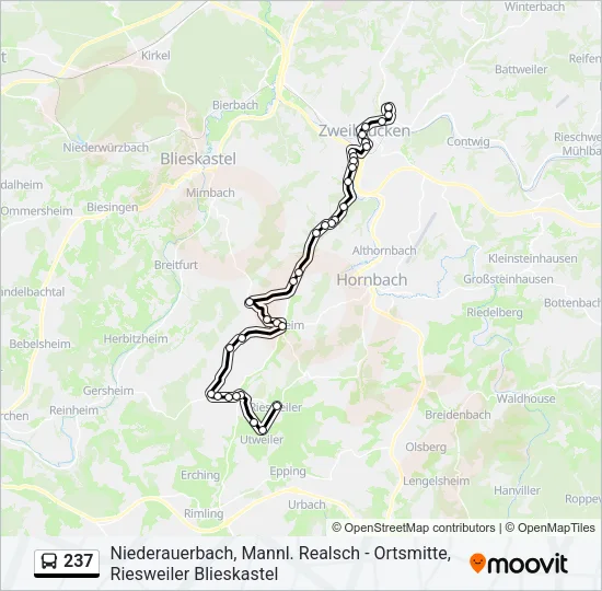 237 Bus Line Map