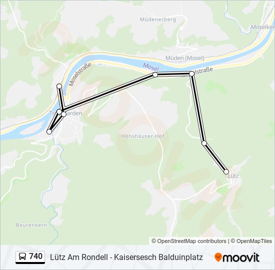740 Route: Schedules, Stops & Maps - Treis-Karden Bf (Updated)