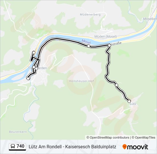 740 Route: Schedules, Stops & Maps - Treis-Karden Bf (Updated)