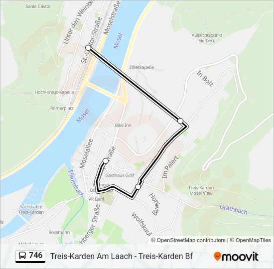 746 Bus Line Map
