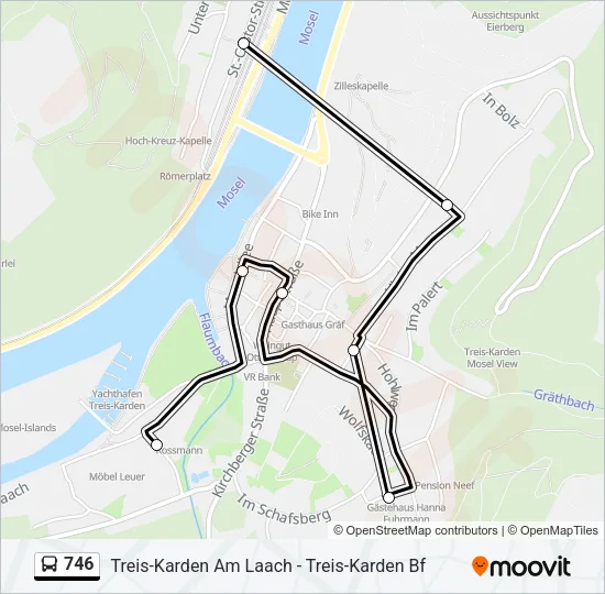 746 Bus Line Map