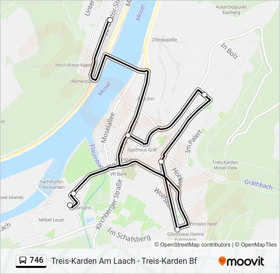 746 Bus Line Map