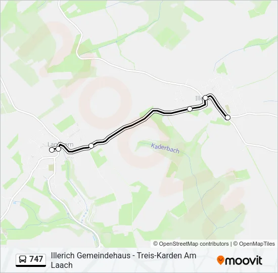 747 Bus Line Map