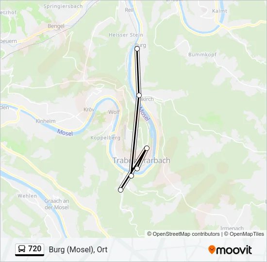 720 Bus Line Map