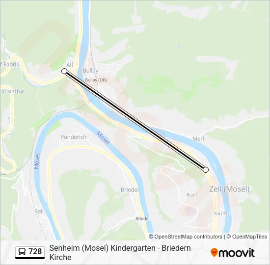 728 Bus Line Map