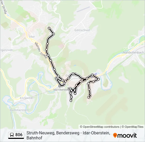 806 Bus Line Map