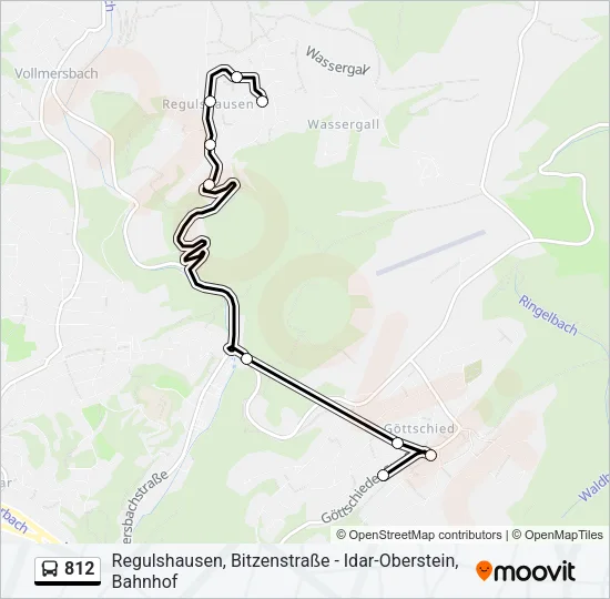 812 Bus Line Map
