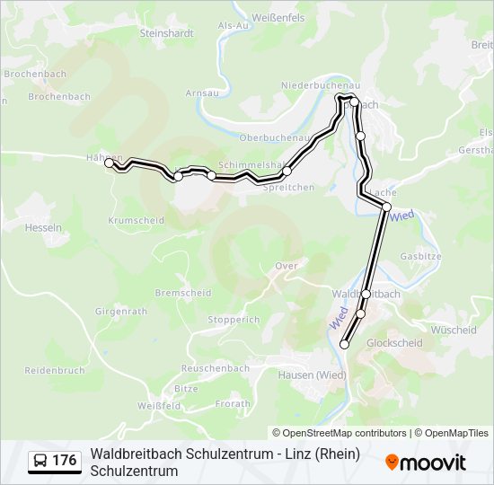 176 Bus Line Map