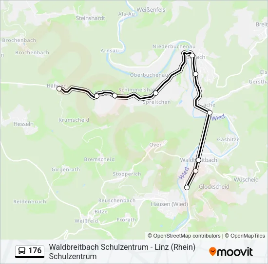 176 Bus Line Map