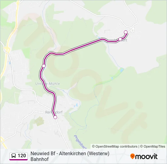 120 Bus Line Map