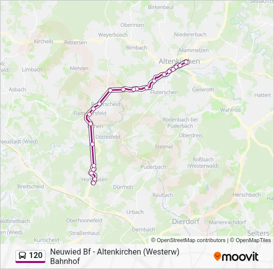 120 Bus Line Map