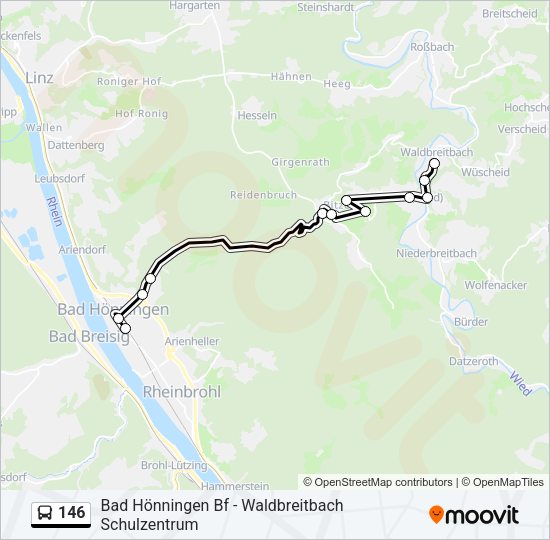 146 Bus Line Map