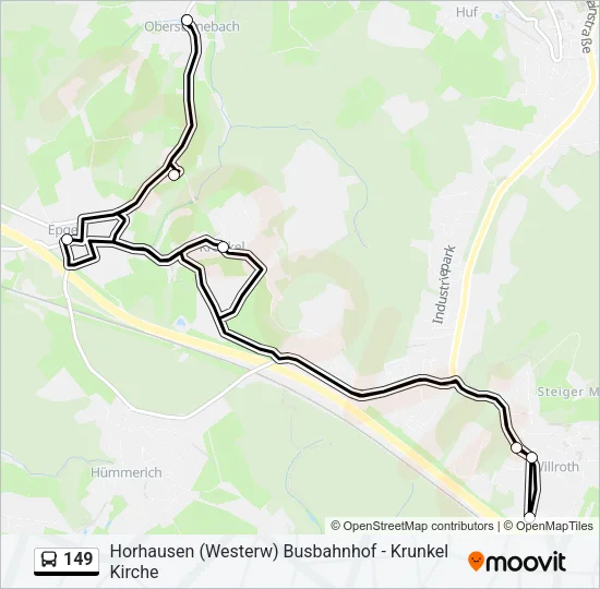 149 Bus Line Map