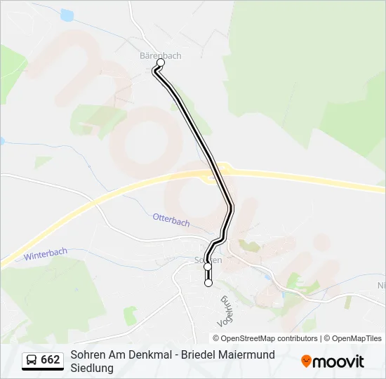 662 Bus Line Map