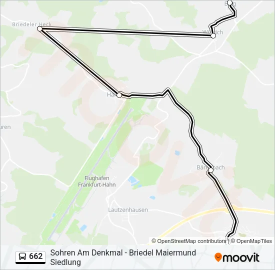 662 Bus Line Map