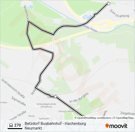 270 Bus Line Map