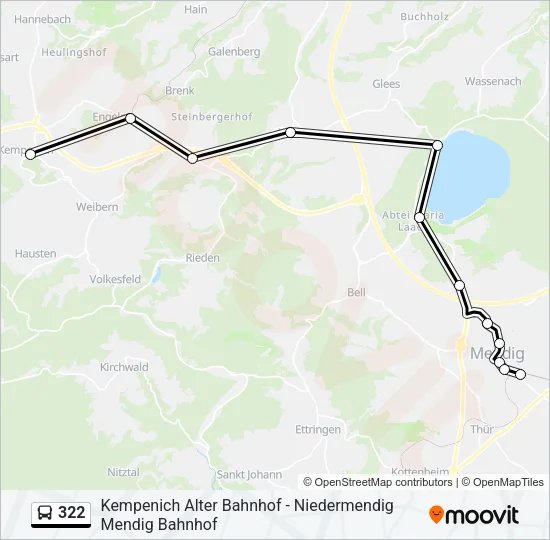 322 Bus Line Map